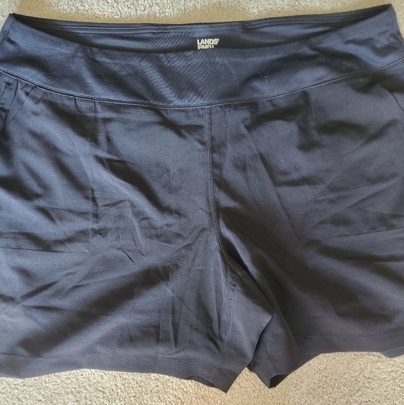 Lands' End Women's Athletic Shorts - Black - Picture 1 of 6